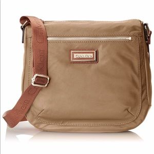 Calvin Klein khaki color crossbody purse
